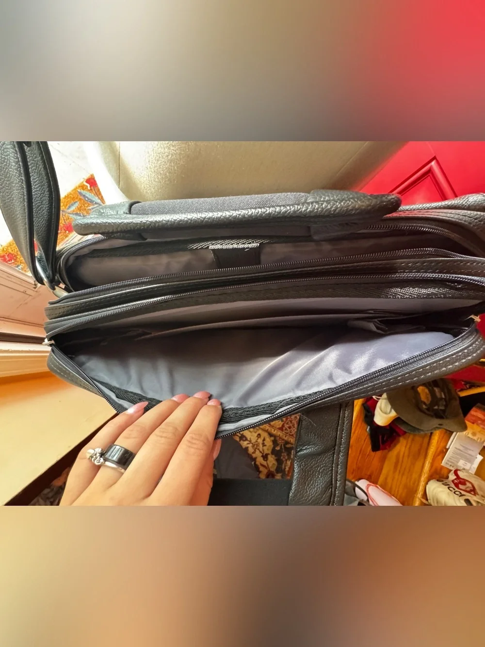 Dell Black Men's Laptop Messenger Briefcase